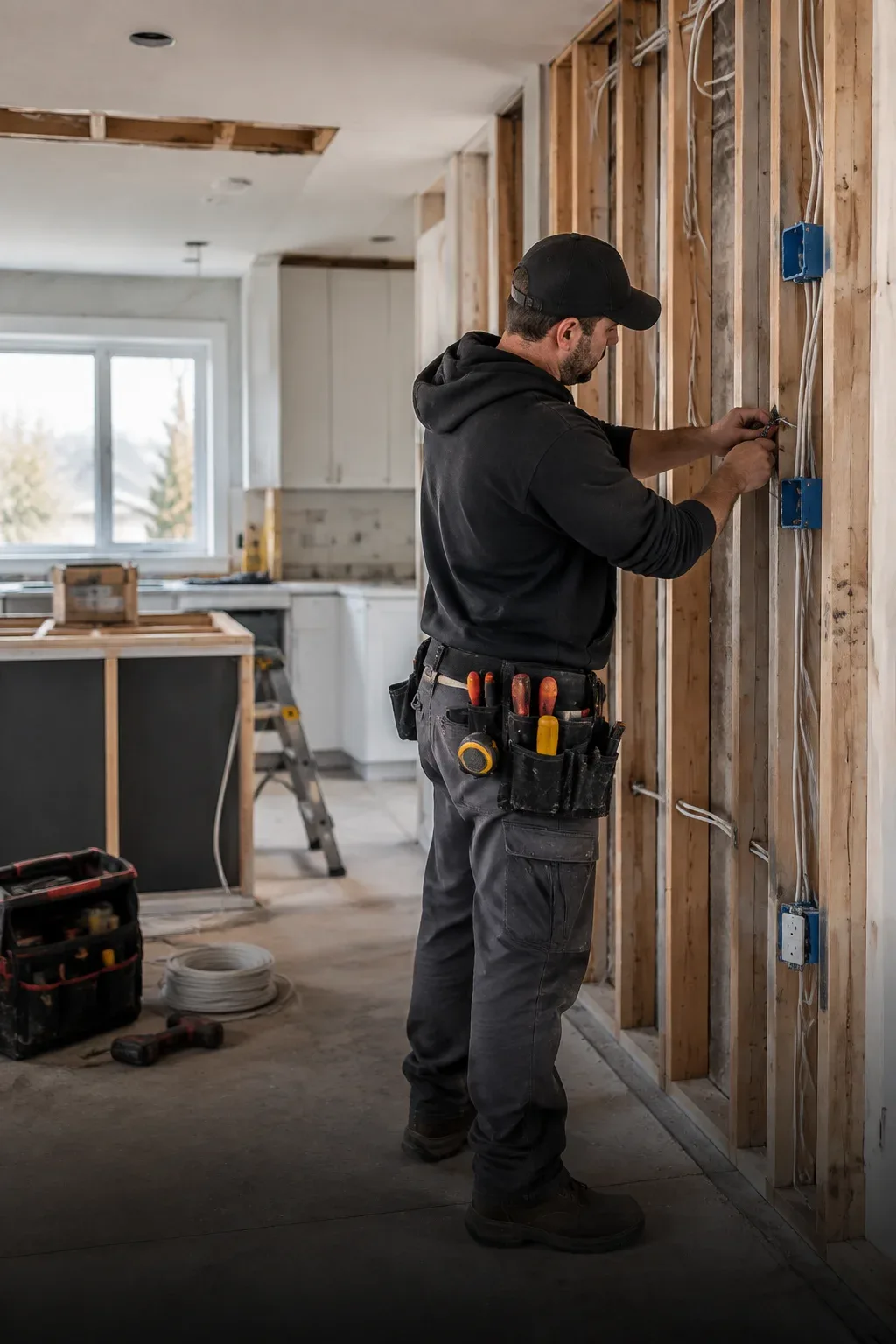 Residential electrician in Stoney Creek home